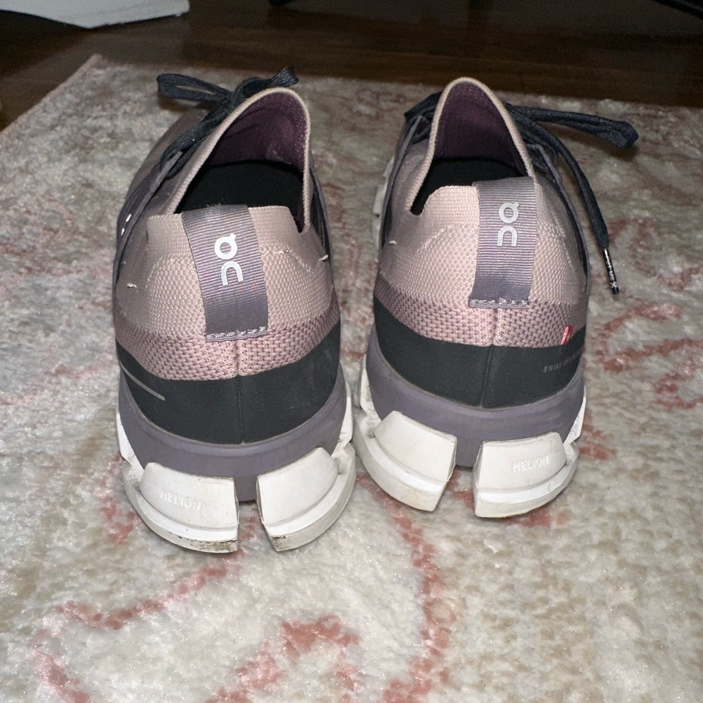 On Cloud Running Purple and Black Sneakers - Picture 2 of 2